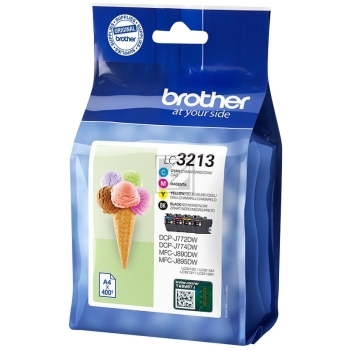 BROTHER Valuepack Tinte CMYBK LC-3213VAL DCP-J774DWW 400 Seiten