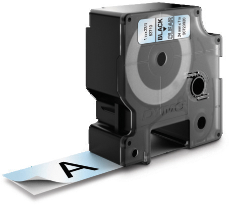 DYMO Schriftband D1 S0720920 schwarz/transp. 24mm/7m DYMO Schriftband D1 S0720920 schwarz/transp. 24mm/7m