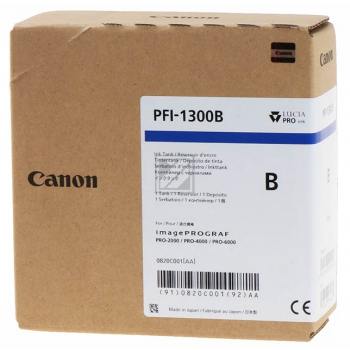 CANON Tintenpatrone blue PFI1300B iPF PRO-2000/PRO-4000 330ml CANON Tintenpatrone blue PFI1300B iPF PRO-2000/PRO-4000 330ml