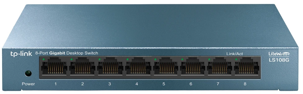 TP-LINK 8-Port Gigabit Desktop Switch TL-SG108S Desktop Steel Case