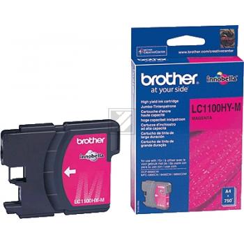 BROTHER Tintenpatrone HY magenta LC-1100HYM MFC-6490CW 750 Seiten BROTHER Tintenpatrone HY magenta LC-1100HYM MFC-6490CW 750 Seiten
