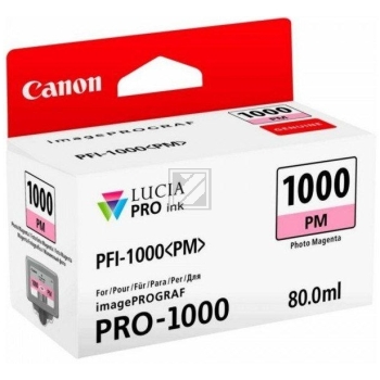 CANON Tintenpatrone photo magenta PFI-1000 iPF PRO-1000 80ml CANON Tintenpatrone photo magenta PFI-1000 iPF PRO-1000 80ml