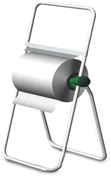 BULKYSOFT Bodenständer 48x46x90cm 26285 f Reinigungsrollen, weiss