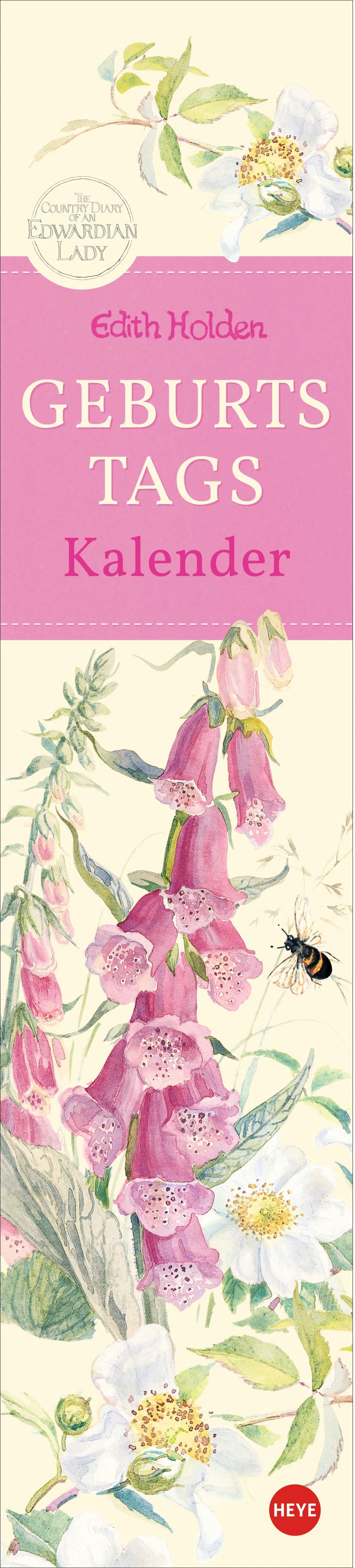 HEYE Geburtstagskalender 1908-05 Edith Holden 11x49cm