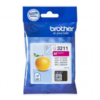 BROTHER Tintenpatrone magenta LC-3211M DCP-J774DW 200 Seiten