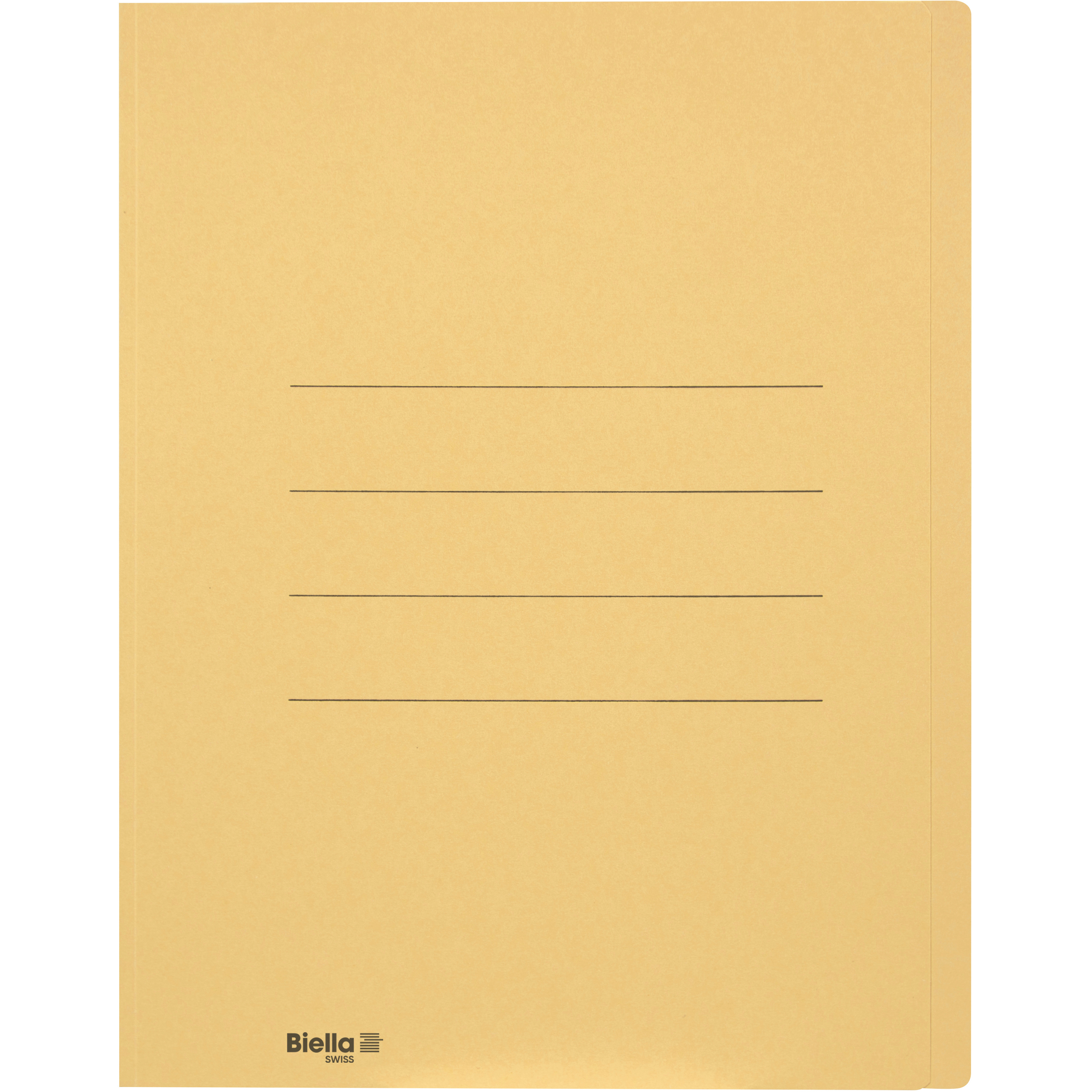BIELLA Einlagemappe A4 25040020U gelb 240g/m2 100 Stück