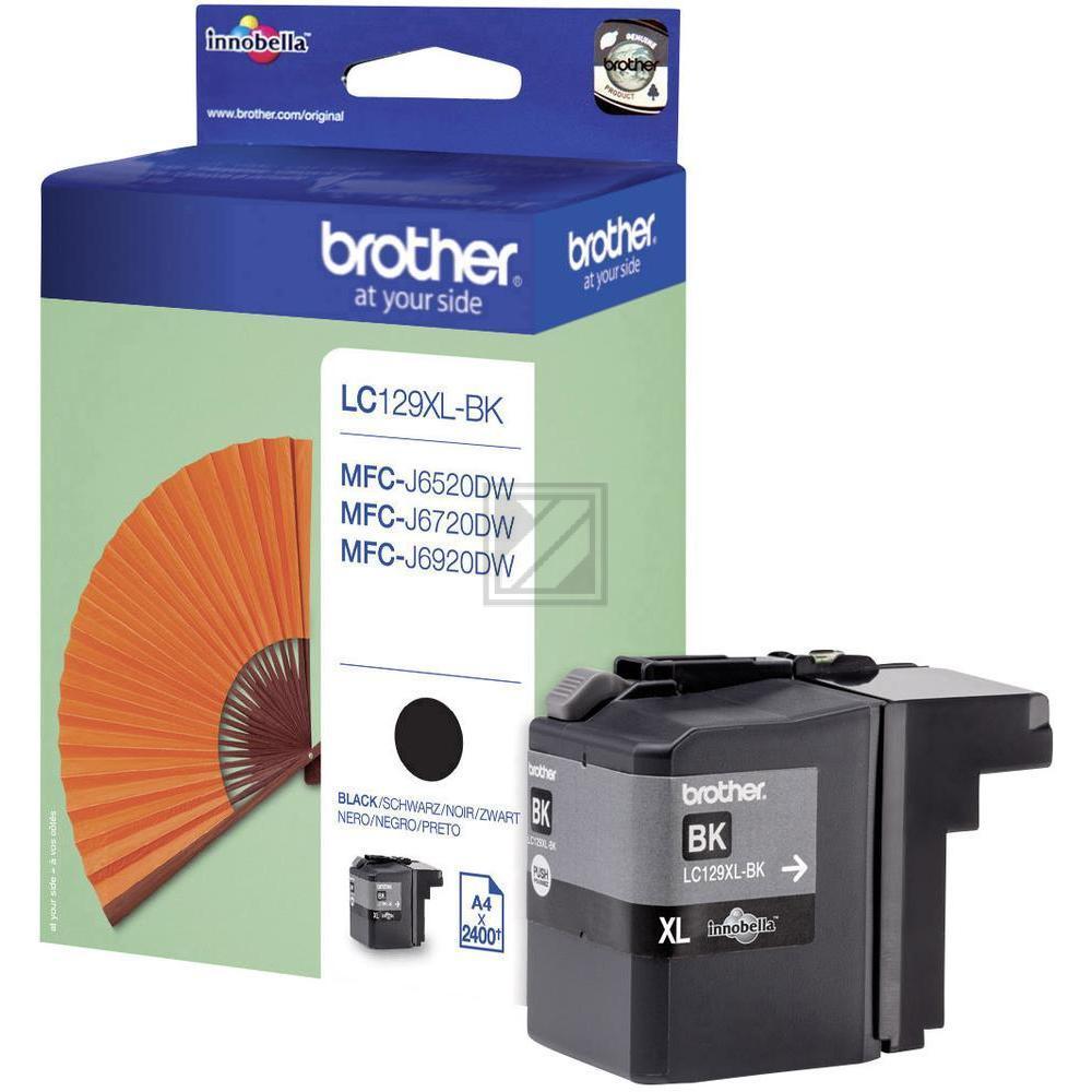 BROTHER Tintenpatrone XL schwarz LC-129XLBK MFC-J6920 2400 Seiten BROTHER Tintenpatrone XL schwarz LC-129XLBK MFC-J6920 2400 Seiten