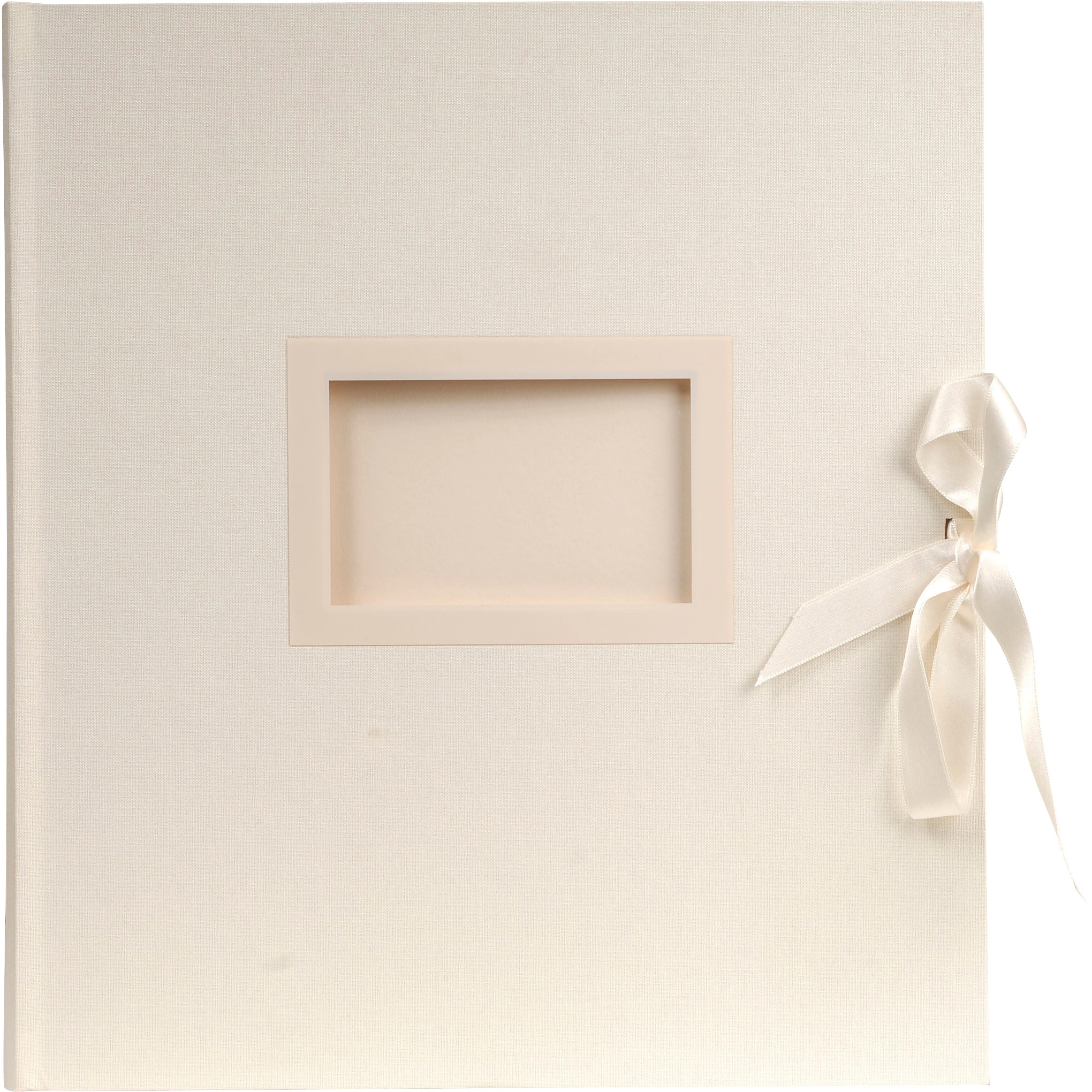 EXACOMPTA Fotoalbum Kingsbridge 29x32cm 11154E Elfenbein 60 Seiten, weiss