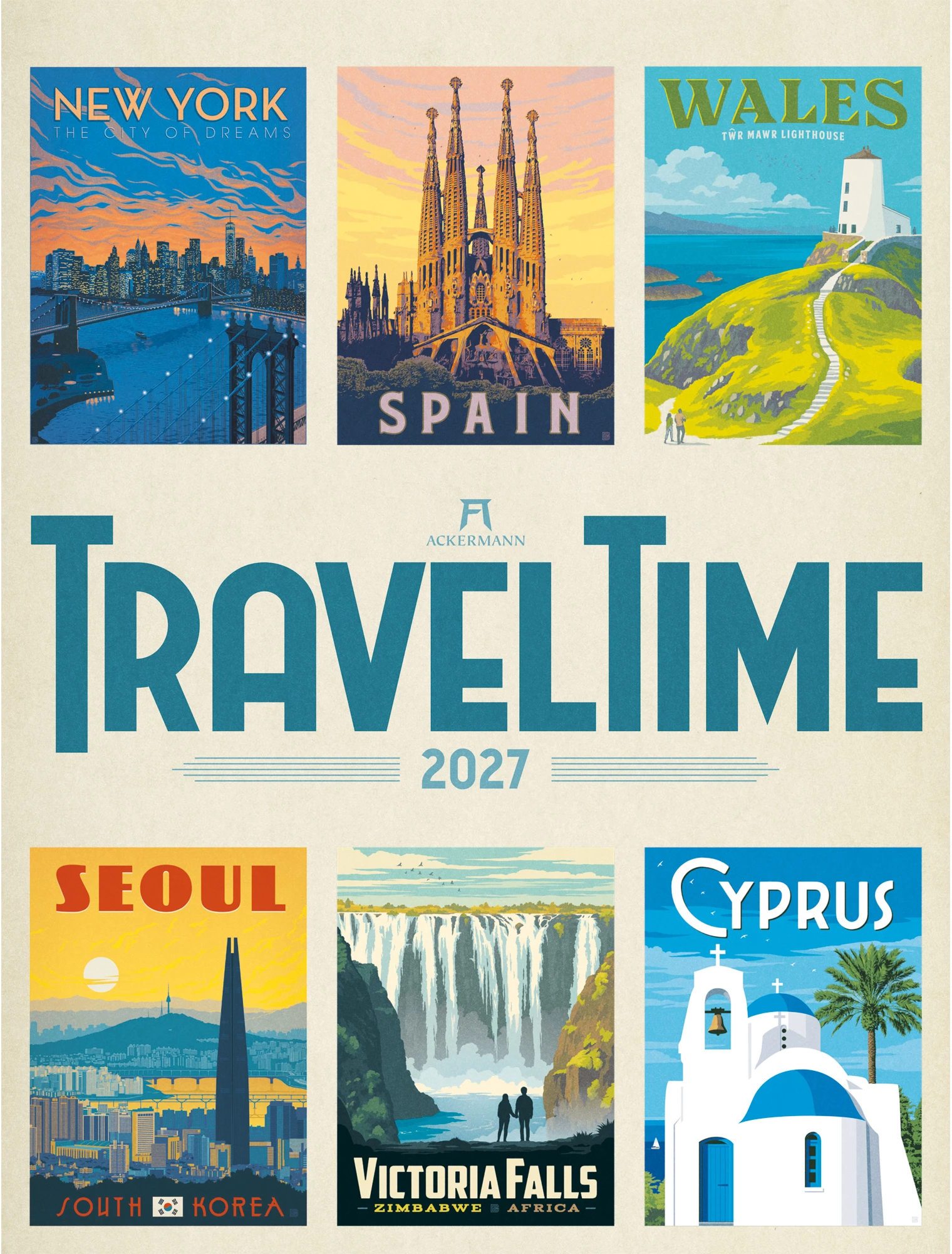 ACKERMANN Bildkalender 2027 2719 Travel Time ML 50x66cm