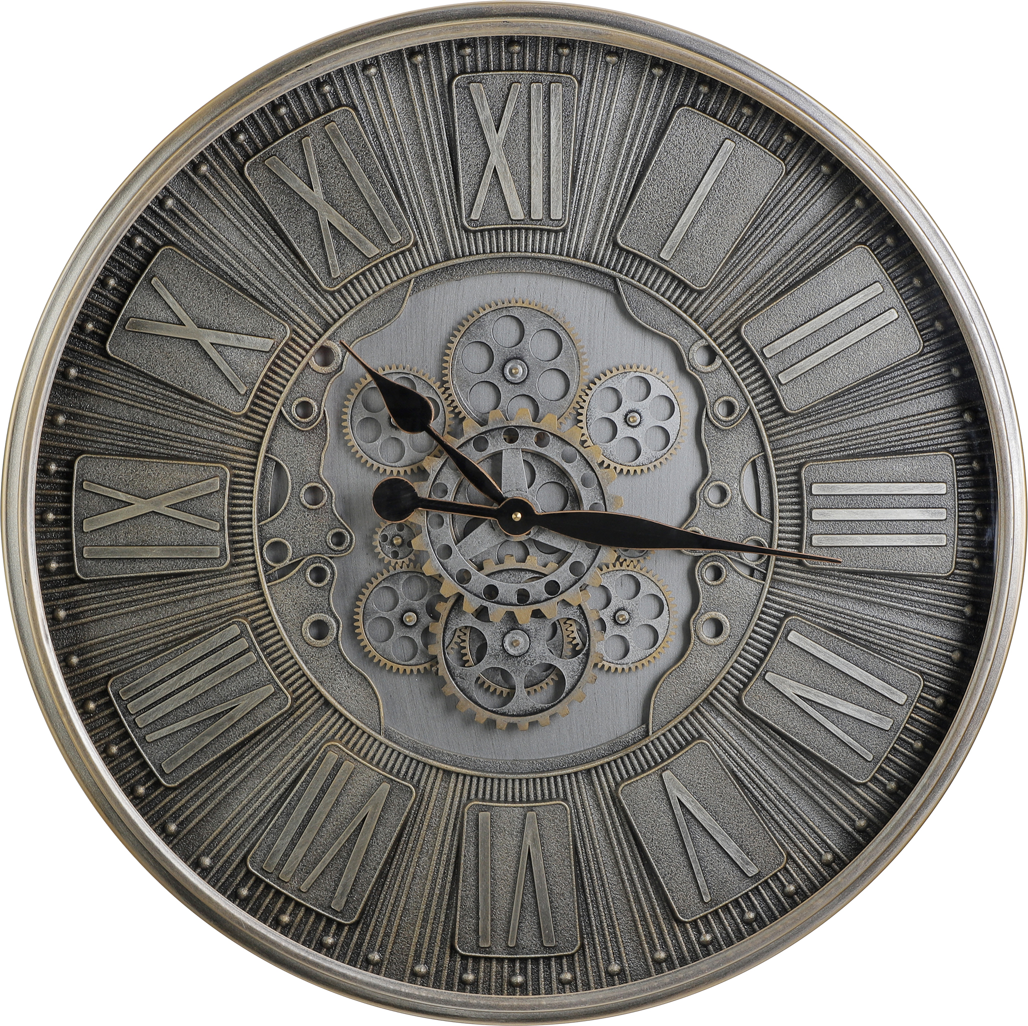 EGLO Wanduhr Kenema 70cm 425518 silber