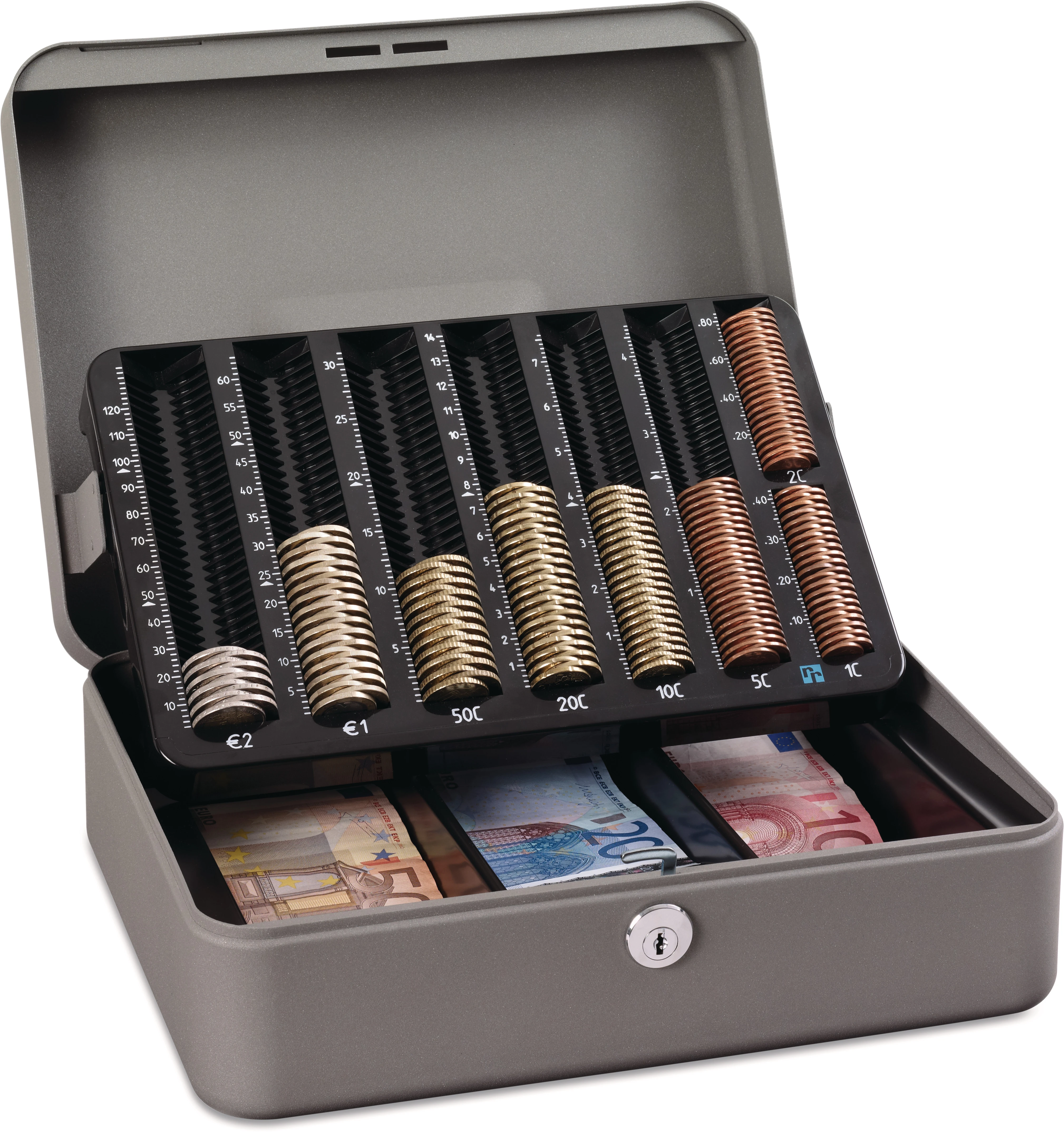 RIEFFEL SWITZERLAND Geldkassette A16584 30x24,2x10,6cm EURO