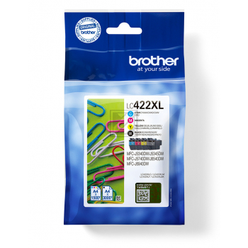 BROTHER Valuepack Tinte CMYBK LC-422XLVAL MFC-J5340 3000/1500 Seiten BROTHER Valuepack Tinte CMYBK LC-422XLVAL MFC-J5340 3000/1500 Seiten