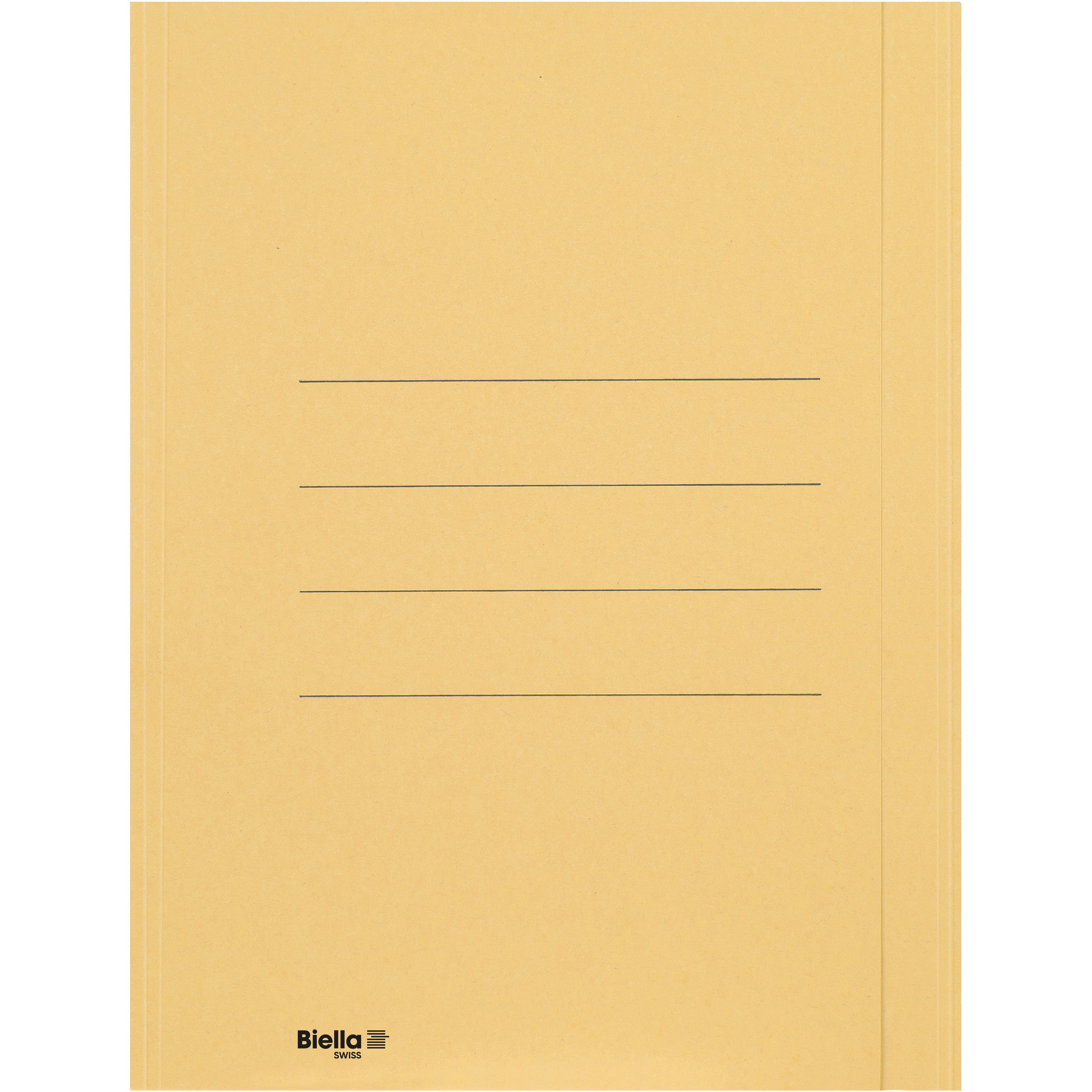 BIELLA Einlagemappe m. Klappe A4 25040120U gelb 240g/m2 50 Stück
