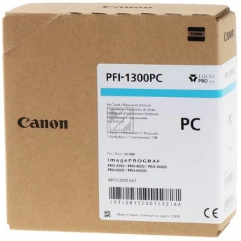 CANON Tintenpatrone photo cyan PFI1300PC iPF PRO-2000/PRO-6000S 330ml