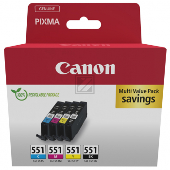 CANON Multipack Tinte BKCMY CLI-551PACK PIXMA iP7250 7ml CANON Multipack Tinte BKCMY CLI-551PACK PIXMA iP7250 7ml