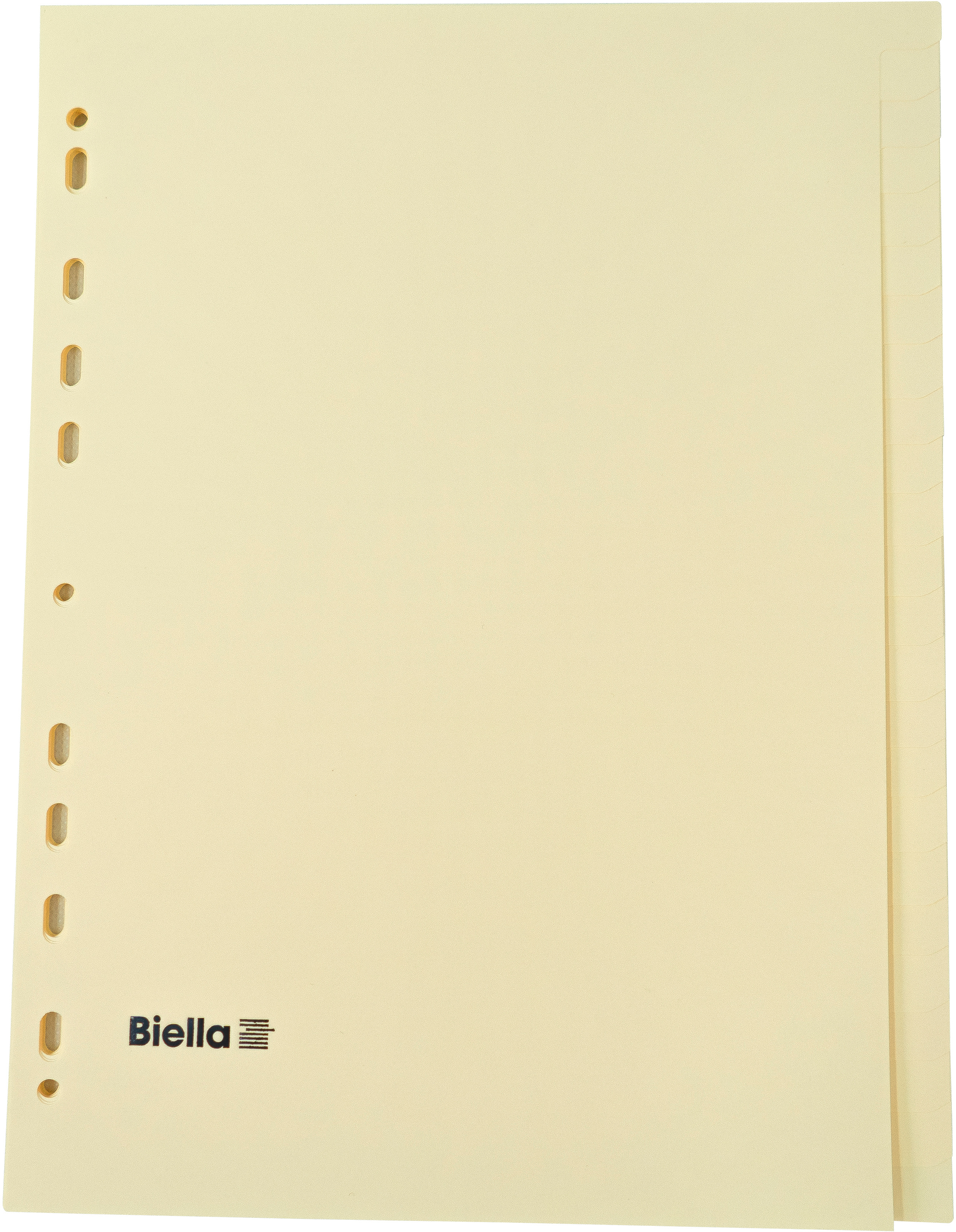 BIELLA Kartonregister A4 19542400U gelb 24-teilig