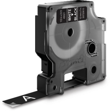 DYMO Schriftband D1 weiss/schwarz S0720610 12mm/7m DYMO Schriftband D1 weiss/schwarz S0720610 12mm/7m