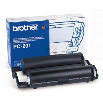 BROTHER Druckkassette m. Filmrolle PC-201 Fax-1010 420 Seiten BROTHER Druckkassette m. Filmrolle PC-201 Fax-1010 420 Seiten