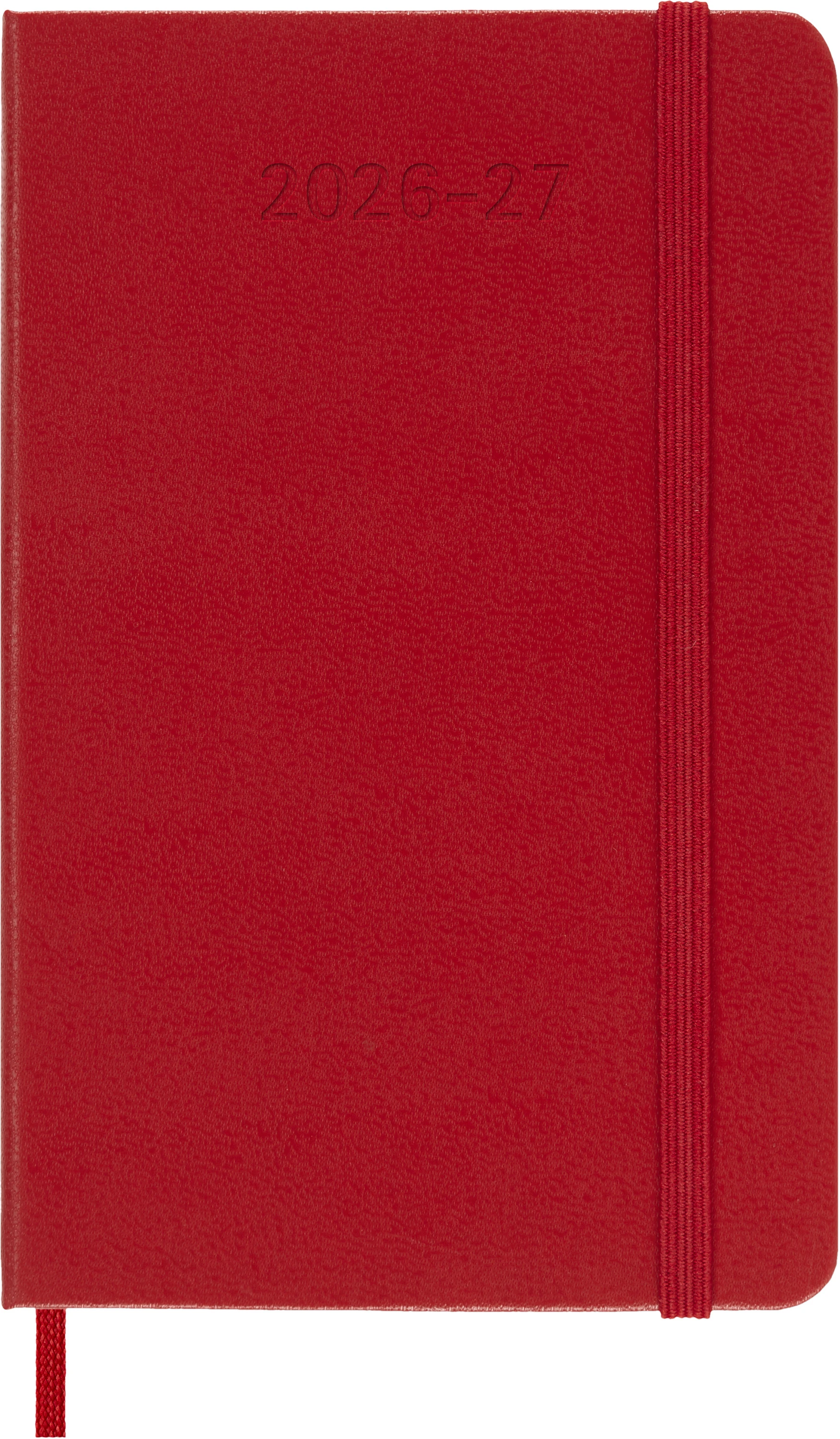 MOLESKINE Wochen-Notizkalender 26/27 DHF218WN2Y27 18M liniert HC rot 9x14cm
