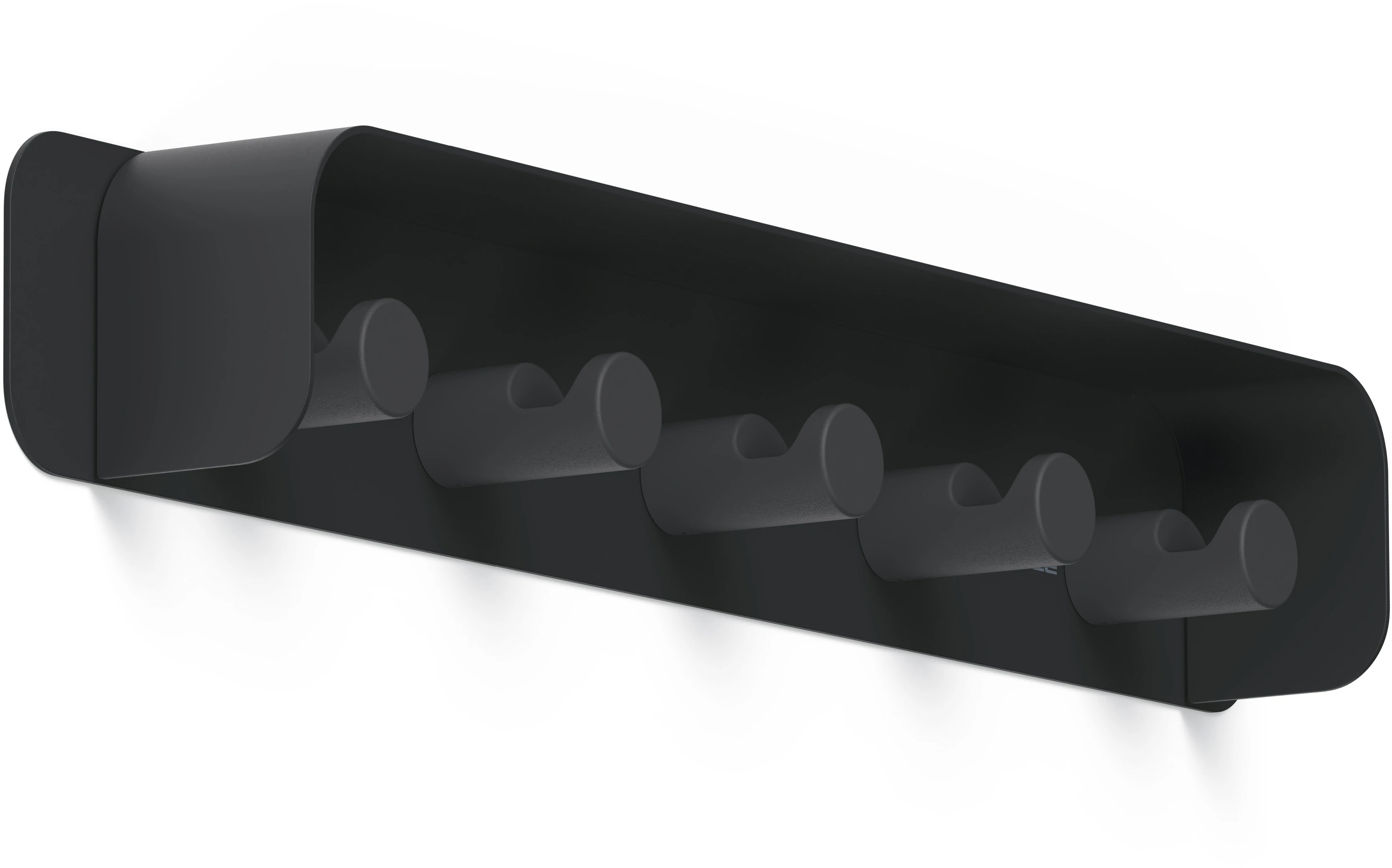 DURABLE Garderobenleiste DURASTORE 184701 schwarz, 5 Haken, 500mm
