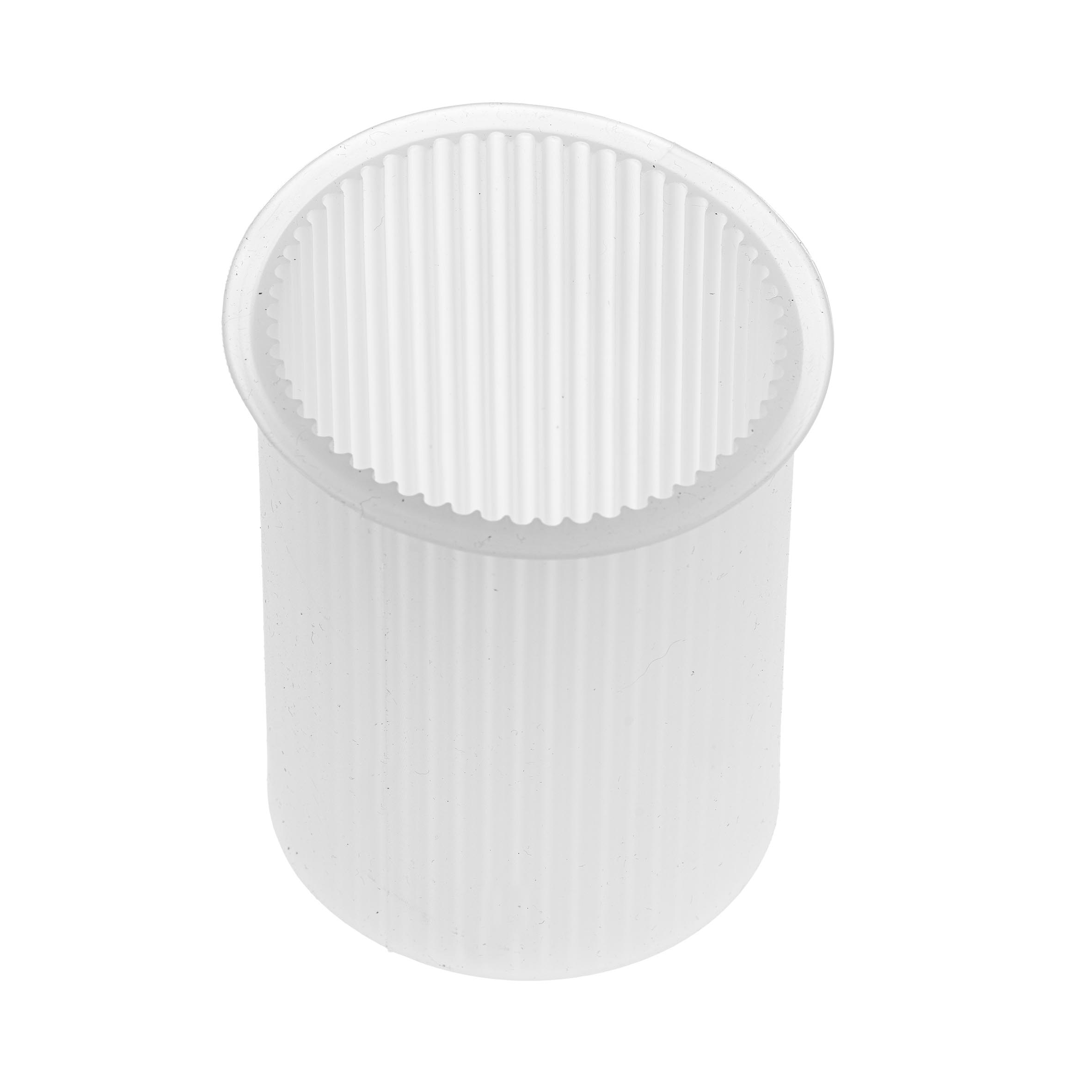 GLOREX Kerzengiessform 7x10.5cm 69732094 Zylinder mit Rillen