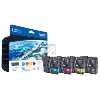 BROTHER Valuepack Tinte CMYBK LC-985VALBP DCP-J315W 260/300 Seiten