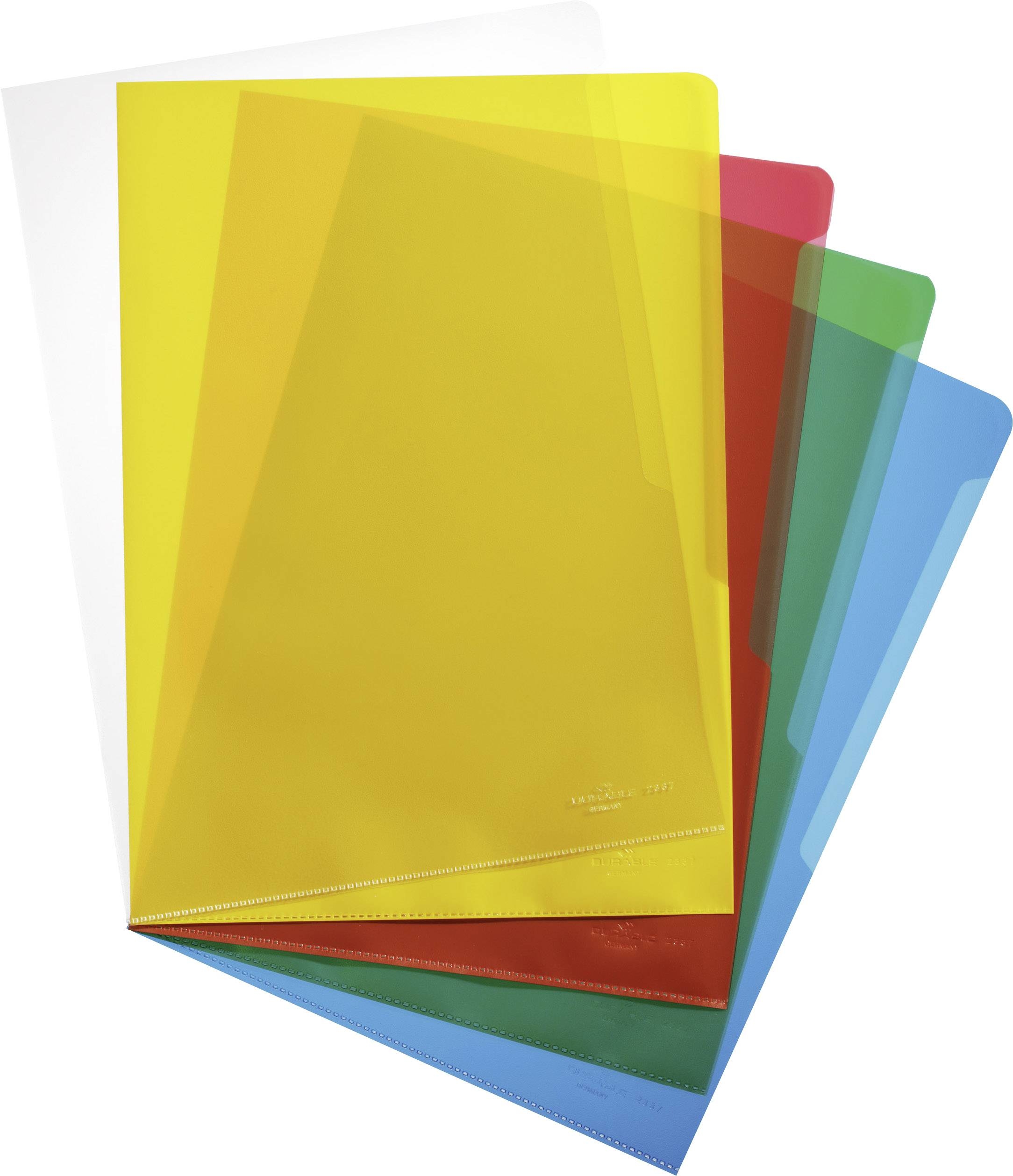 DURABLE Sichtmappen A4 233700 Farbig ass. 100 Stück