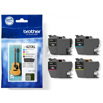 BROTHER Valuepack Tinte CMYBK LC-421XLVAL DCP-J1050 500 Seiten BROTHER Valuepack Tinte CMYBK LC-421XLVAL DCP-J1050 500 Seiten