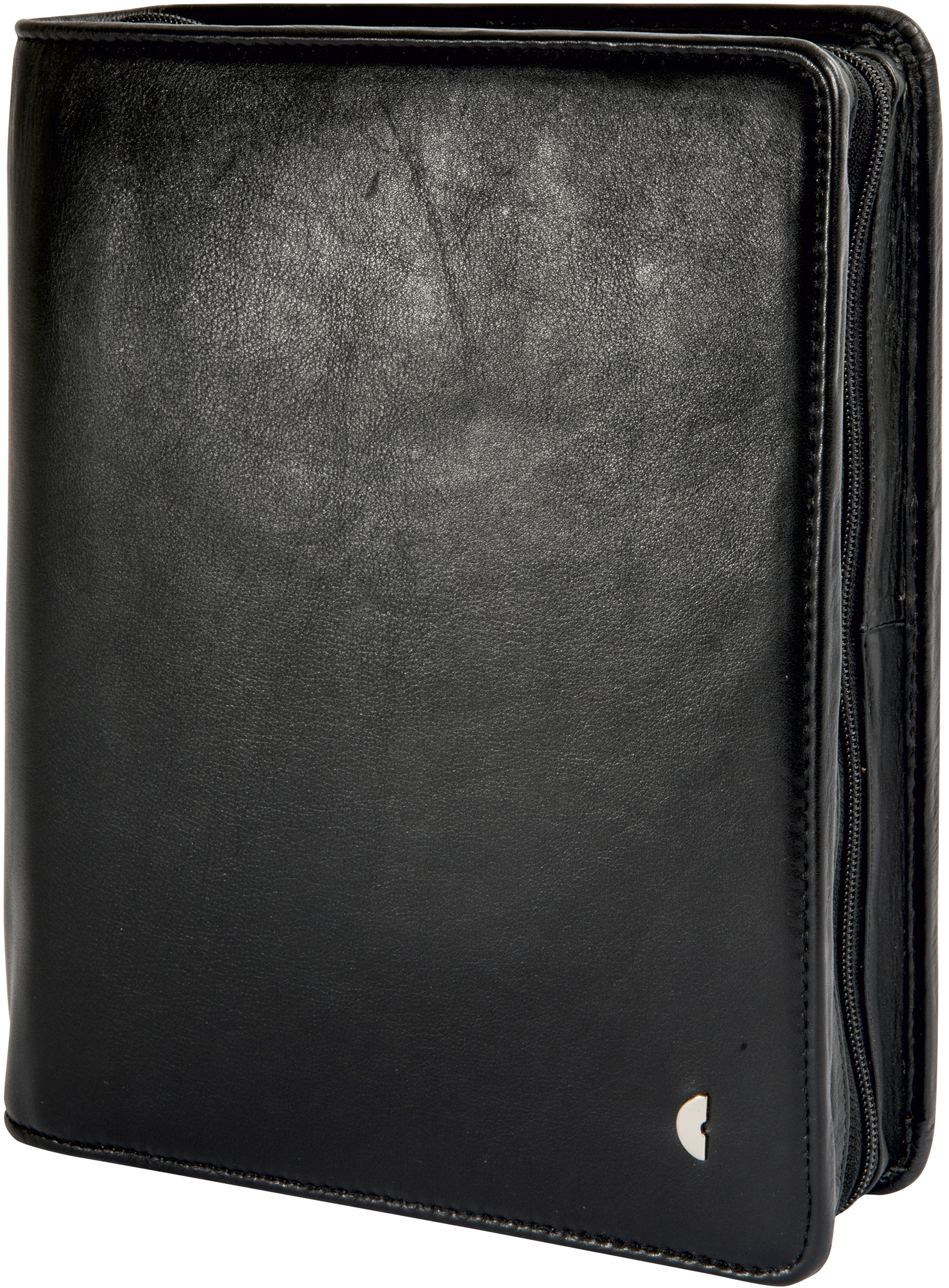 CHRONOPLAN Ringbuch Mobil 50102Z.26 Rindnappaleder schwarz A5