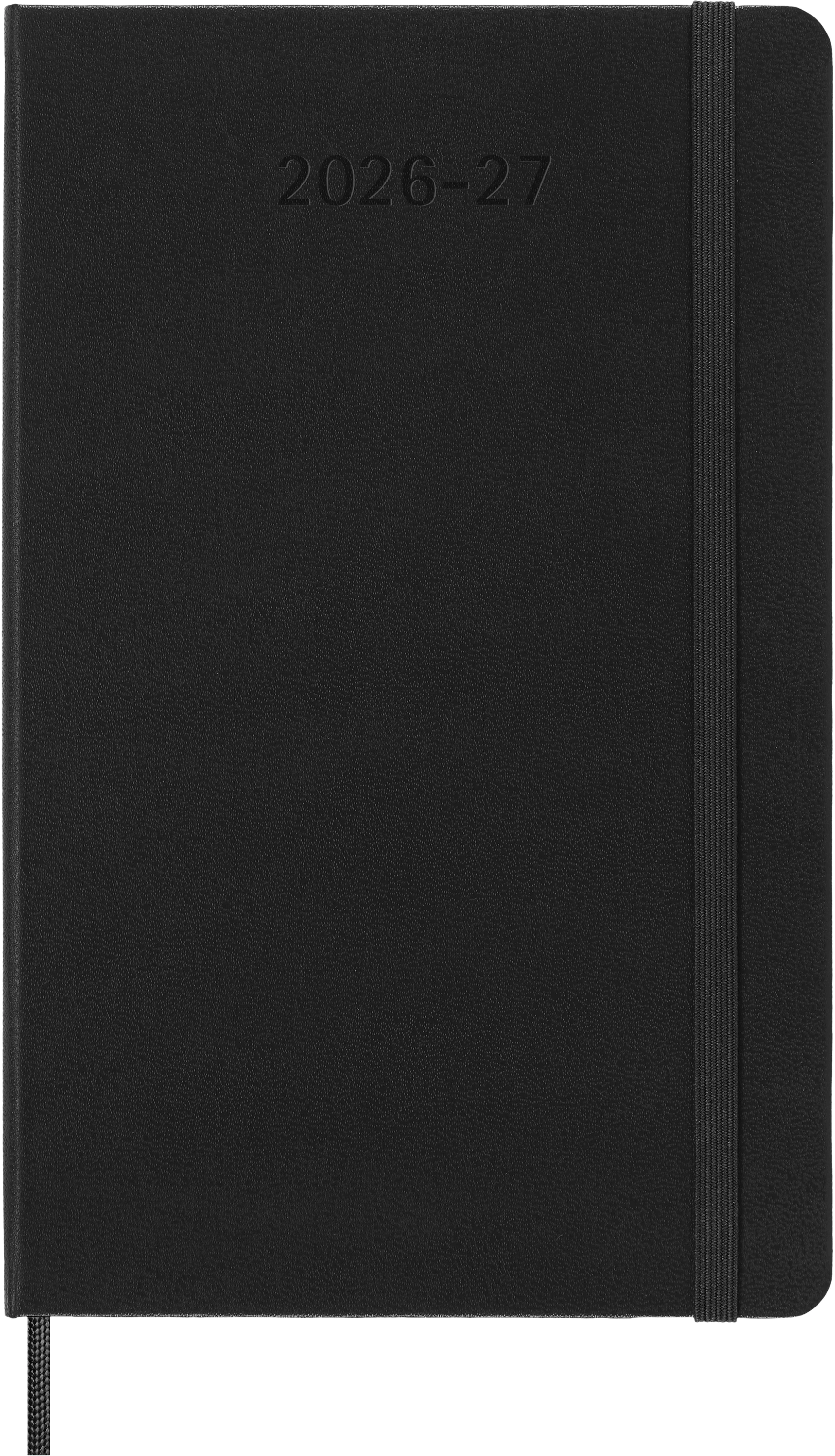 MOLESKINE Wochen-Notizkalender 26/27 DHB18WN3Y27 18M liniert HC schwarz 13x21cm