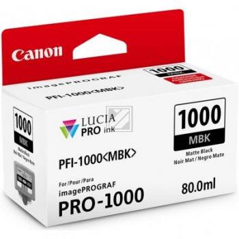 CANON Tintenpatrone matte schwarz PFI-1000 iPF PRO-1000 80ml