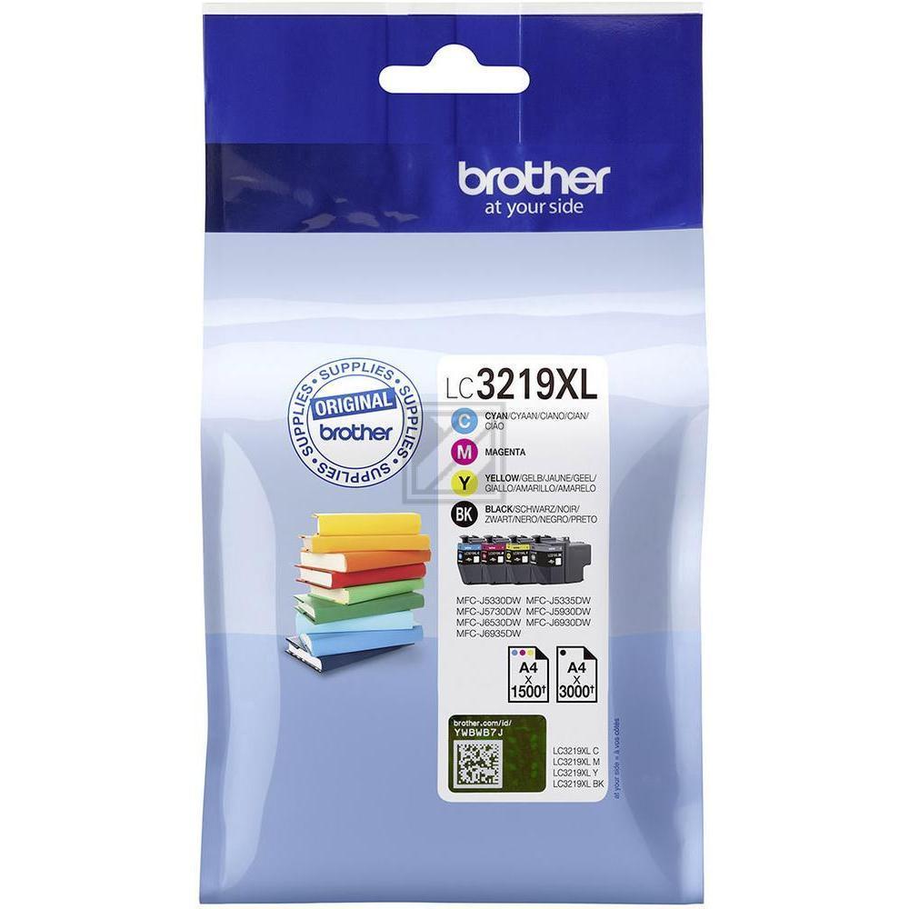 BROTHER Valuepack Tinte CMYBK LC-3219XLVAL MFC-J5330DW 3000/1500 Seiten BROTHER Valuepack Tinte CMYBK LC-3219XLVAL MFC-J5330DW 3000/1500 Seiten