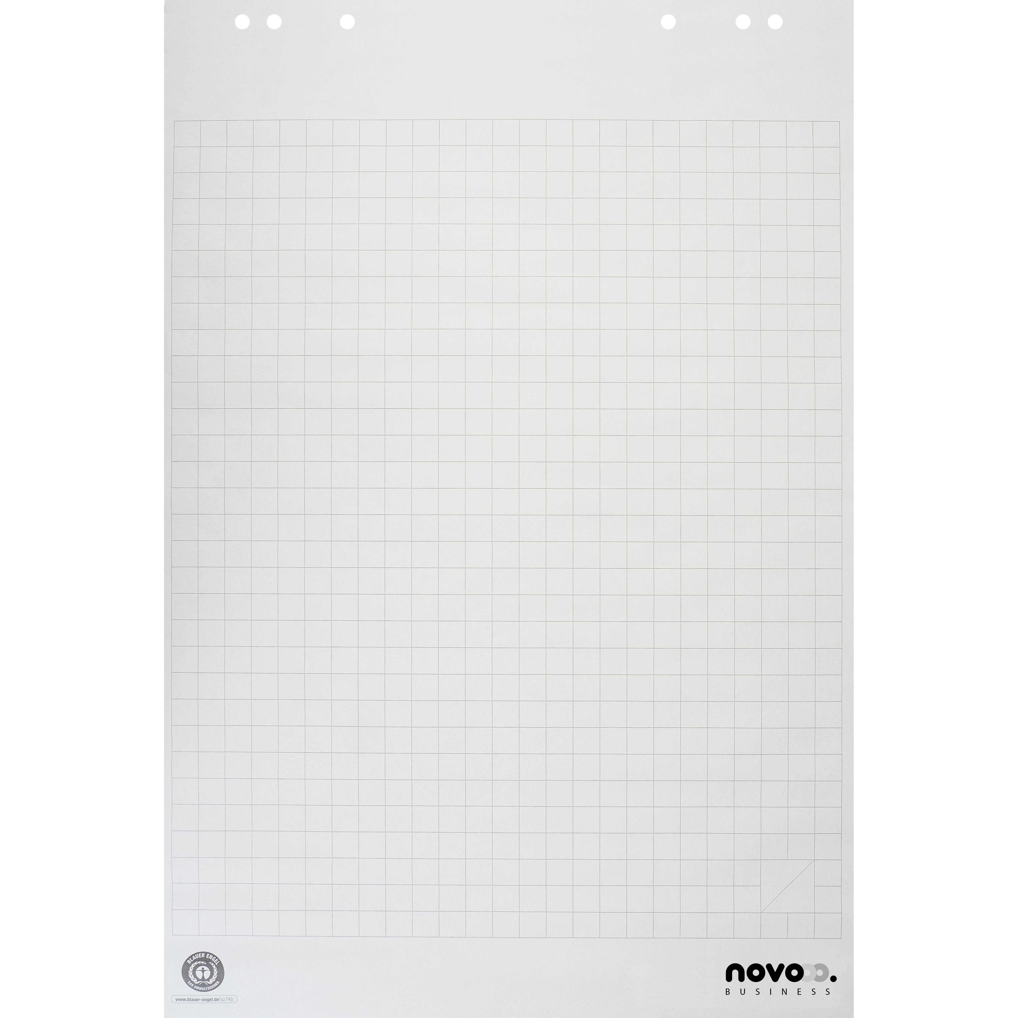 NOVOOO Flipchart-Block 80g 65x98cm 400174481 Recycling kariert 20 Blatt