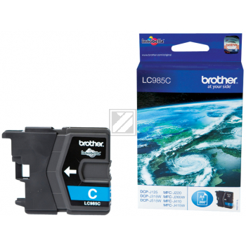 BROTHER Tintenpatrone cyan LC-985C DCP-J315W 260 Seiten BROTHER Tintenpatrone cyan LC-985C DCP-J315W 260 Seiten
