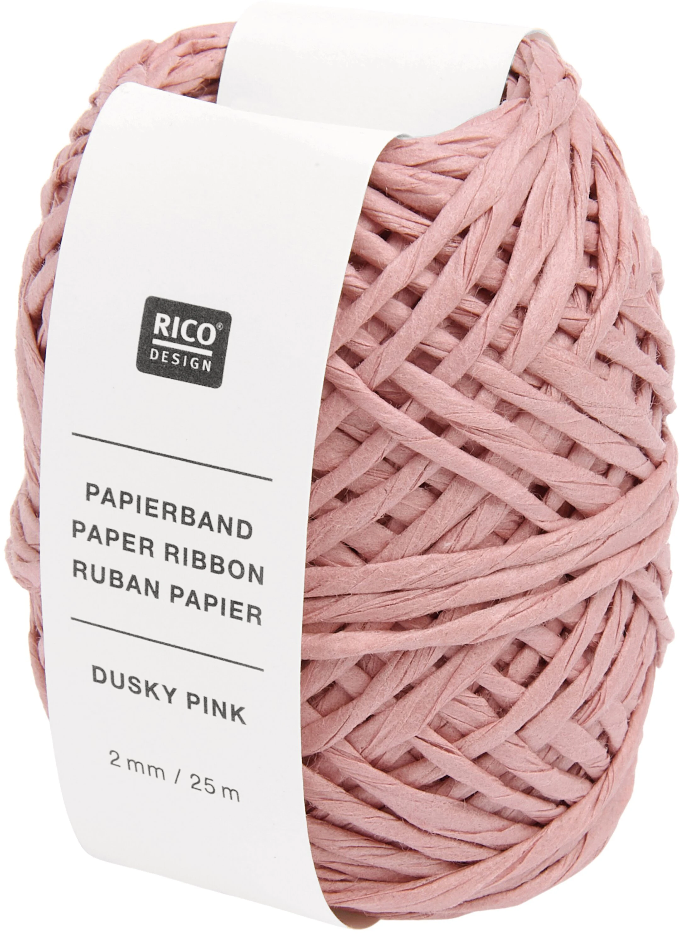RICO DESIGN Papierband 2mmx25m 401308 Altrosa