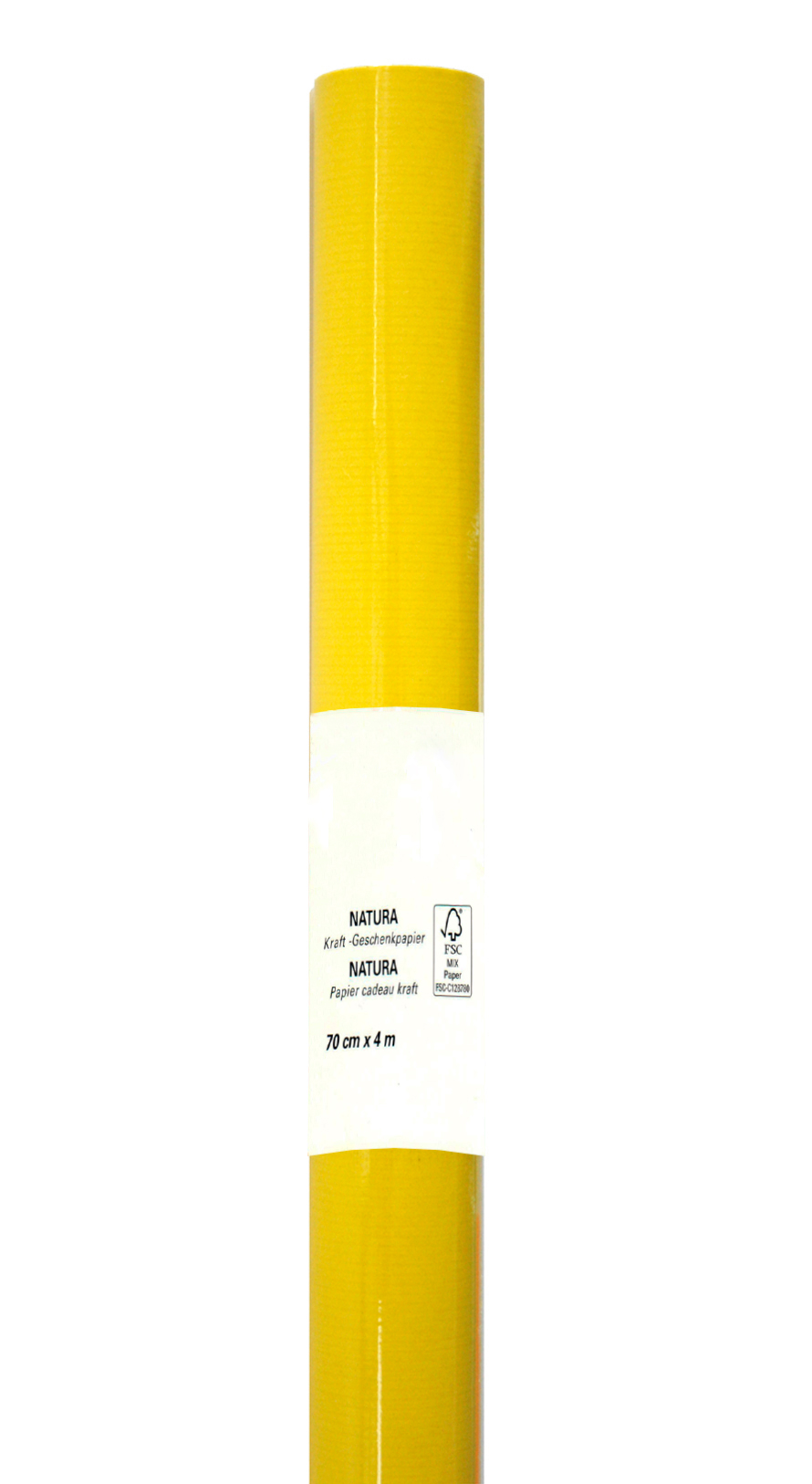NEUTRAL Kraft-Geschenkpapier 445069 70cmx4m gelb