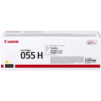 CANON Toner-Modul 055H yellow CRG 055 YH LBP663/MF742 5900 Seiten CANON Toner-Modul 055H yellow CRG 055 YH LBP663/MF742 5900 Seiten