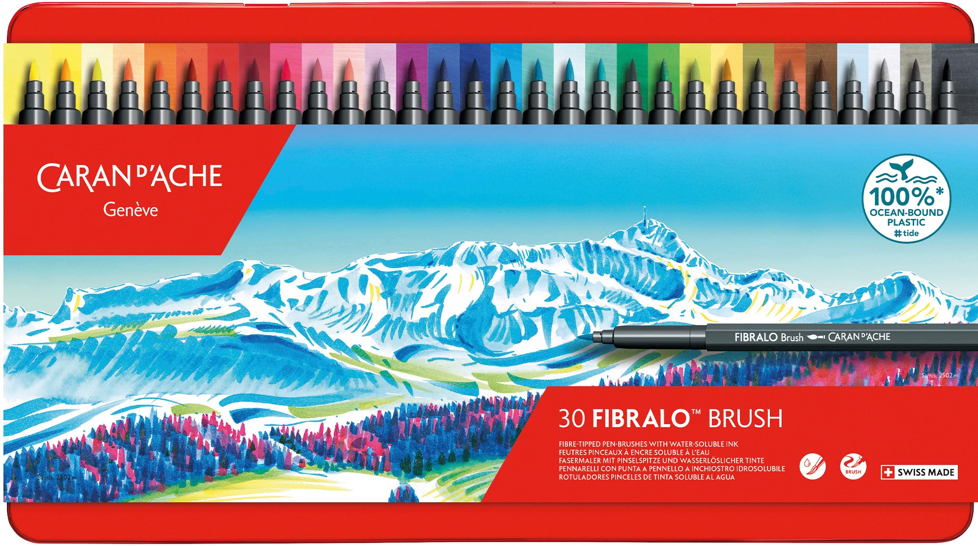 CARAN D'ACHE Classic Fibralo Brush 0.5-5mm 186.33 assortiert 30 Stück