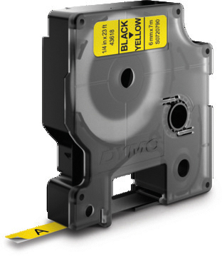 DYMO Schriftband D1 S0720790 schwarz/gelb 6mm/7m DYMO Schriftband D1 S0720790 schwarz/gelb 6mm/7m