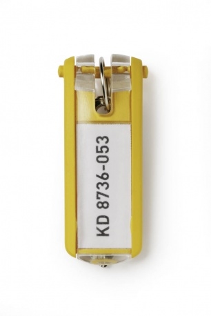 DURABLE Schlüsselanhänger KEY CLIP 195704 gelb 6 Stück DURABLE Schlüsselanhänger KEY CLIP 195704 gelb 6 Stück