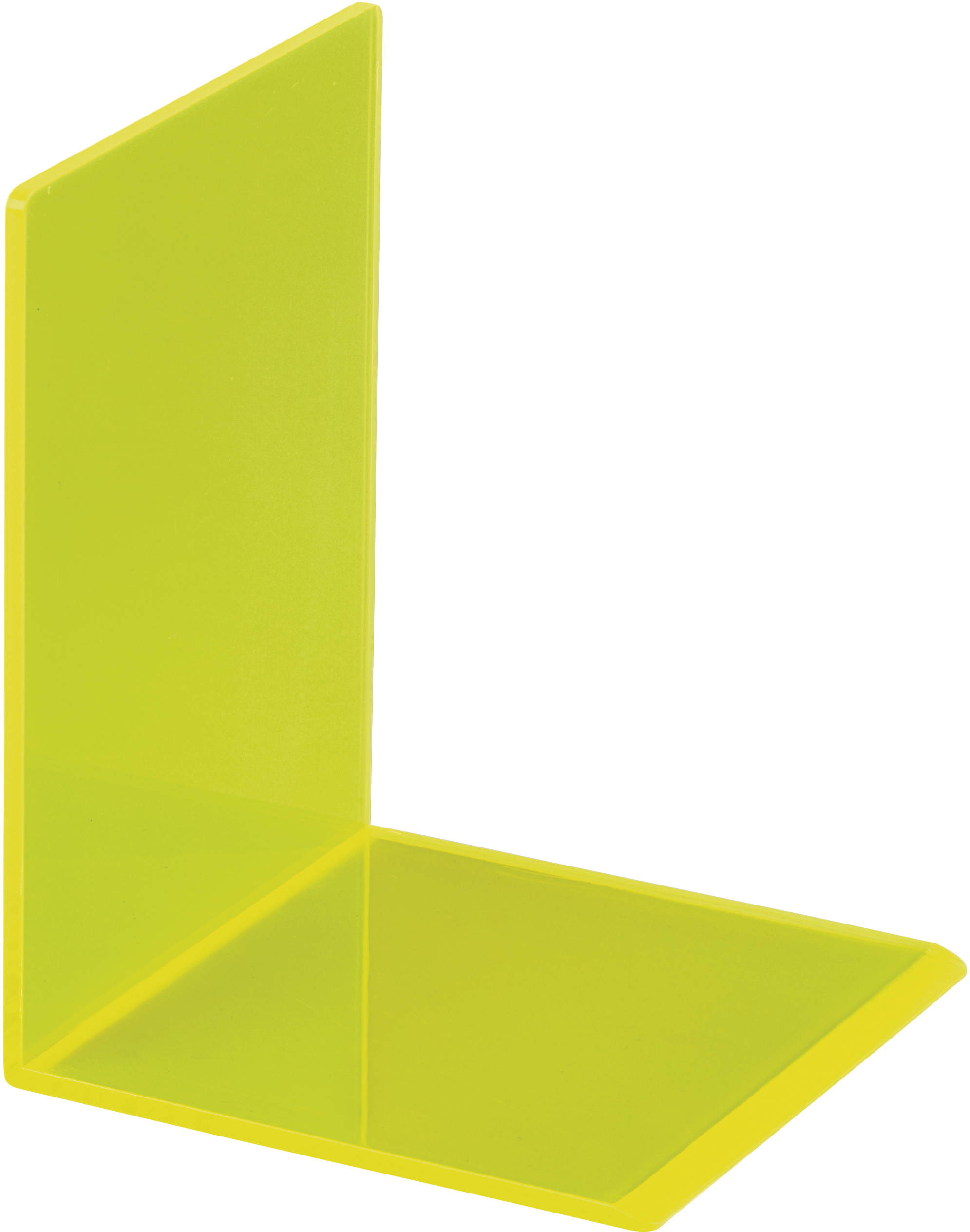 MAUL Buchstütze 10x10x13cm 3.11 transparent gelb 2 Stück