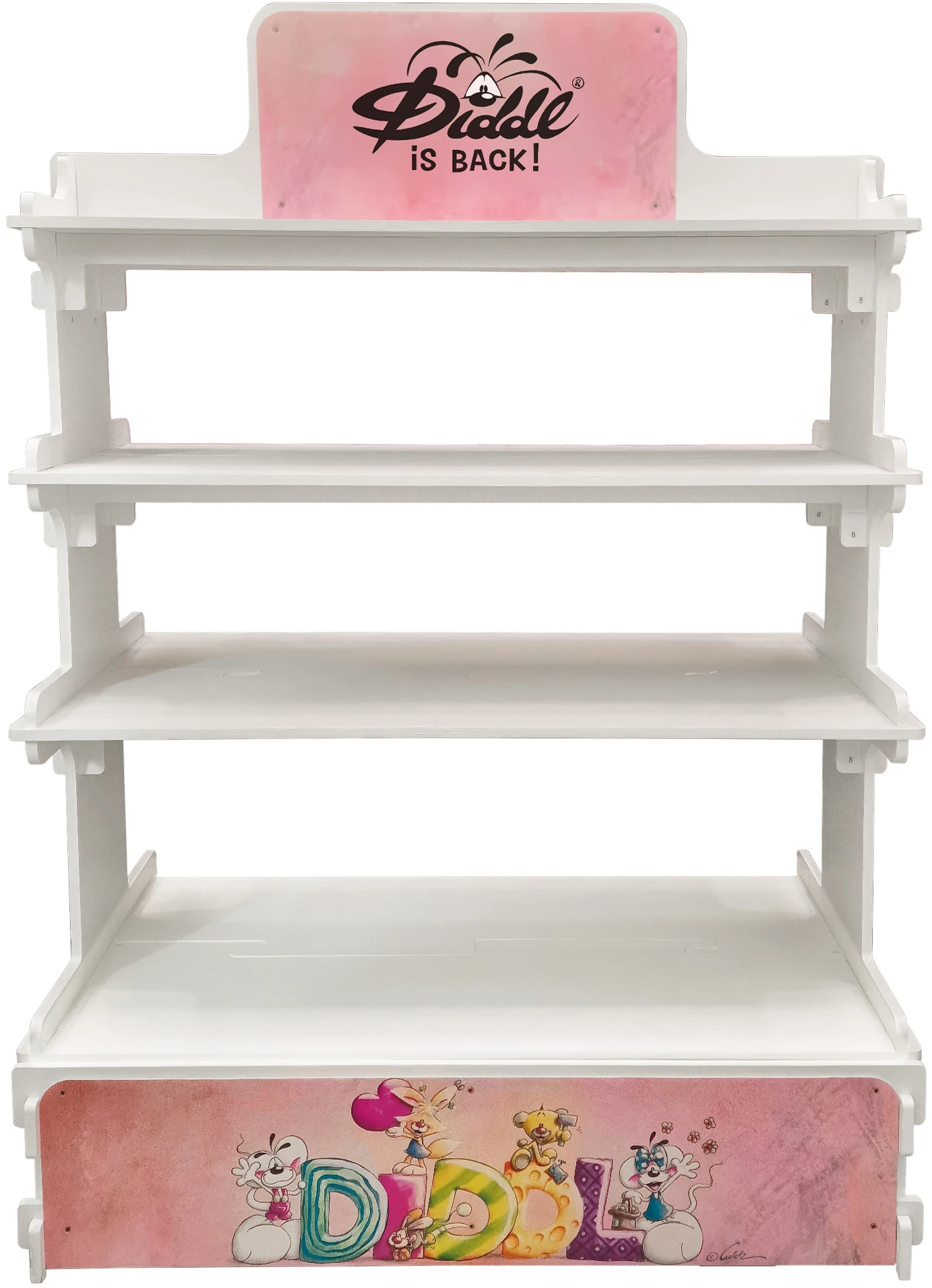 DIDDL Display Holzregal 115x75cm 23347 leer