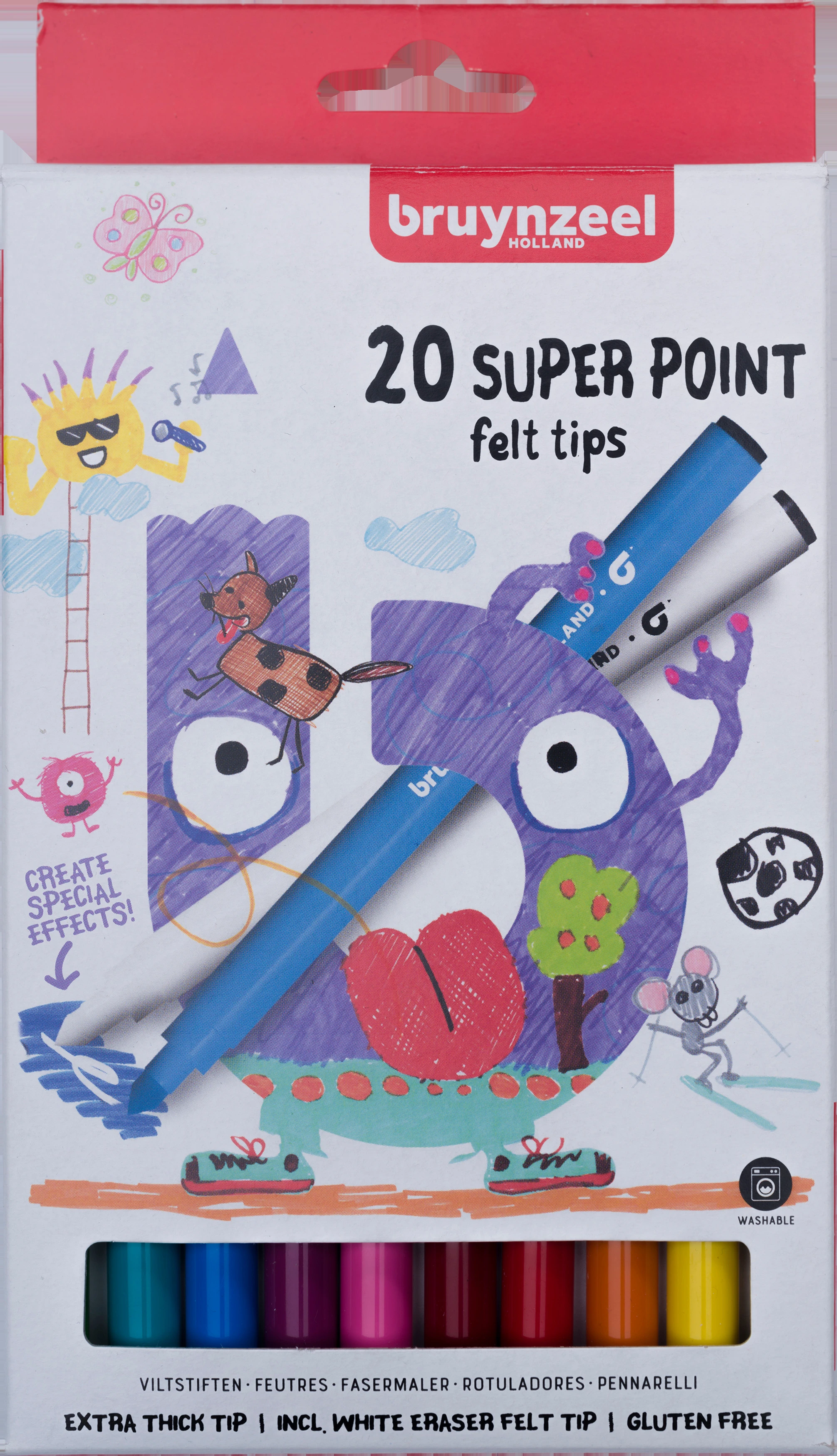 BRUYNZEEL Fasermaler-Set Point 60124120 assortiert 20 Stück