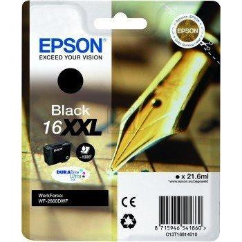 EPSON Tintenpatrone XXL schwarz T168140 WF 2660DWF 1000 Seiten EPSON Tintenpatrone XXL schwarz T168140 WF 2660DWF 1000 Seiten
