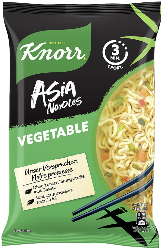 KNORR Asia Noodles Vegetable 3819 Beutel 70g