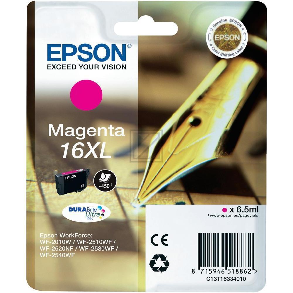 EPSON Tintenpatrone 16XL magenta T163340 WF 2010/2540 450 Seiten EPSON Tintenpatrone 16XL magenta T163340 WF 2010/2540 450 Seiten