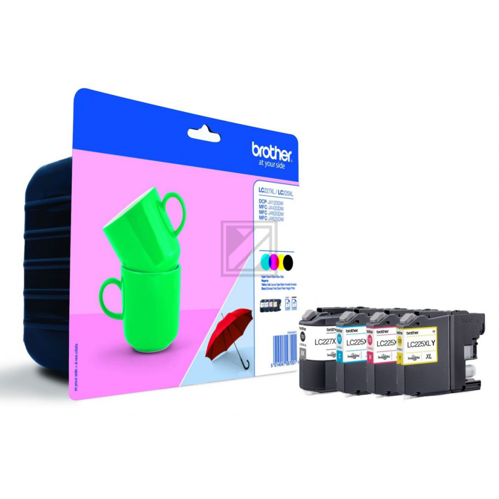 BROTHER Valuepack Tinte CMYBK LC-227XLVALB MFC-J4620DW 1200 Seiten