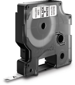 DYMO Schriftband D1 schwarz/weiss S0720780 6mm/7m DYMO Schriftband D1 schwarz/weiss S0720780 6mm/7m