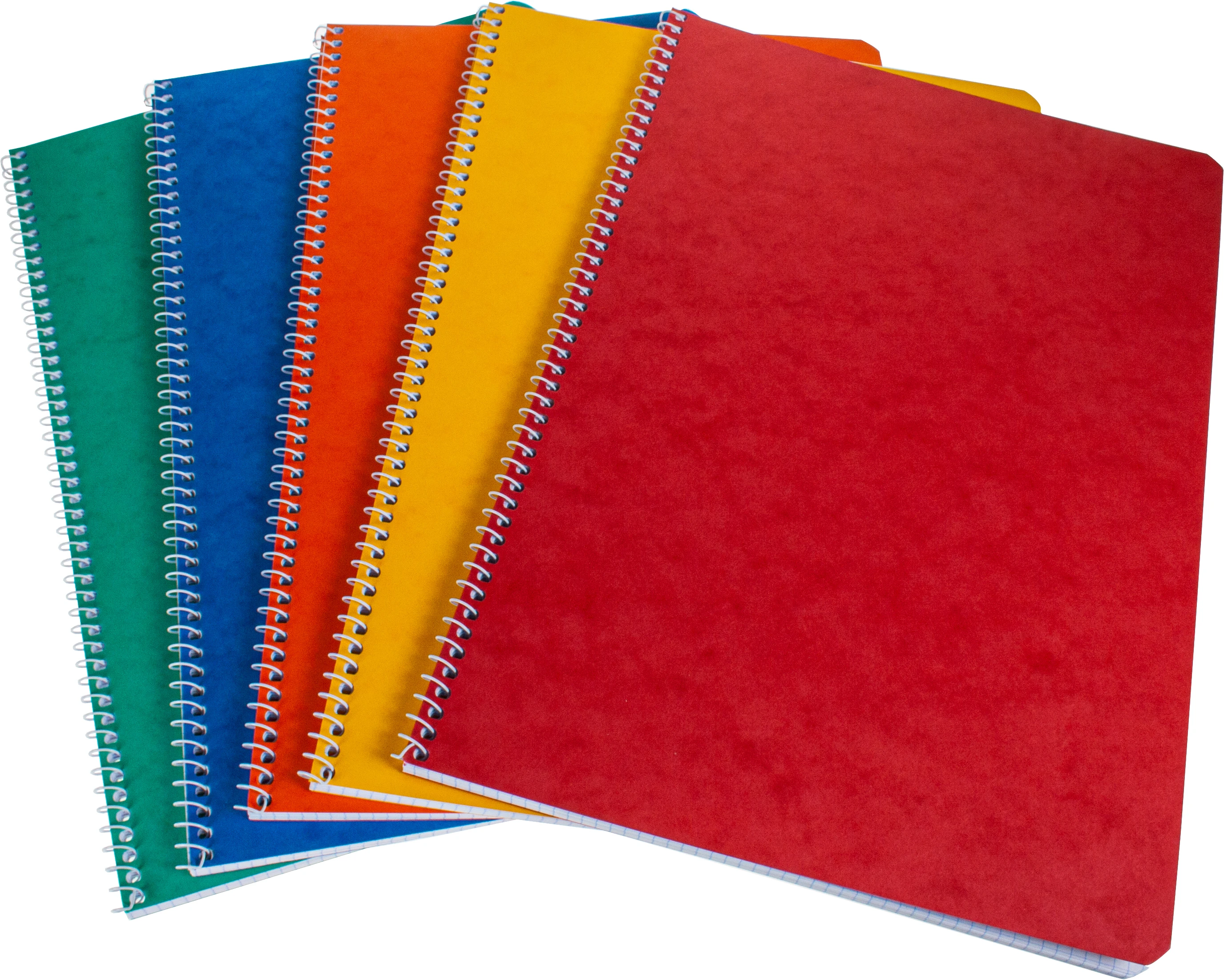 BÜROLINE Spiralheft 17.5x22cm 532382000 ass., kariert 4mm 48 Blatt
