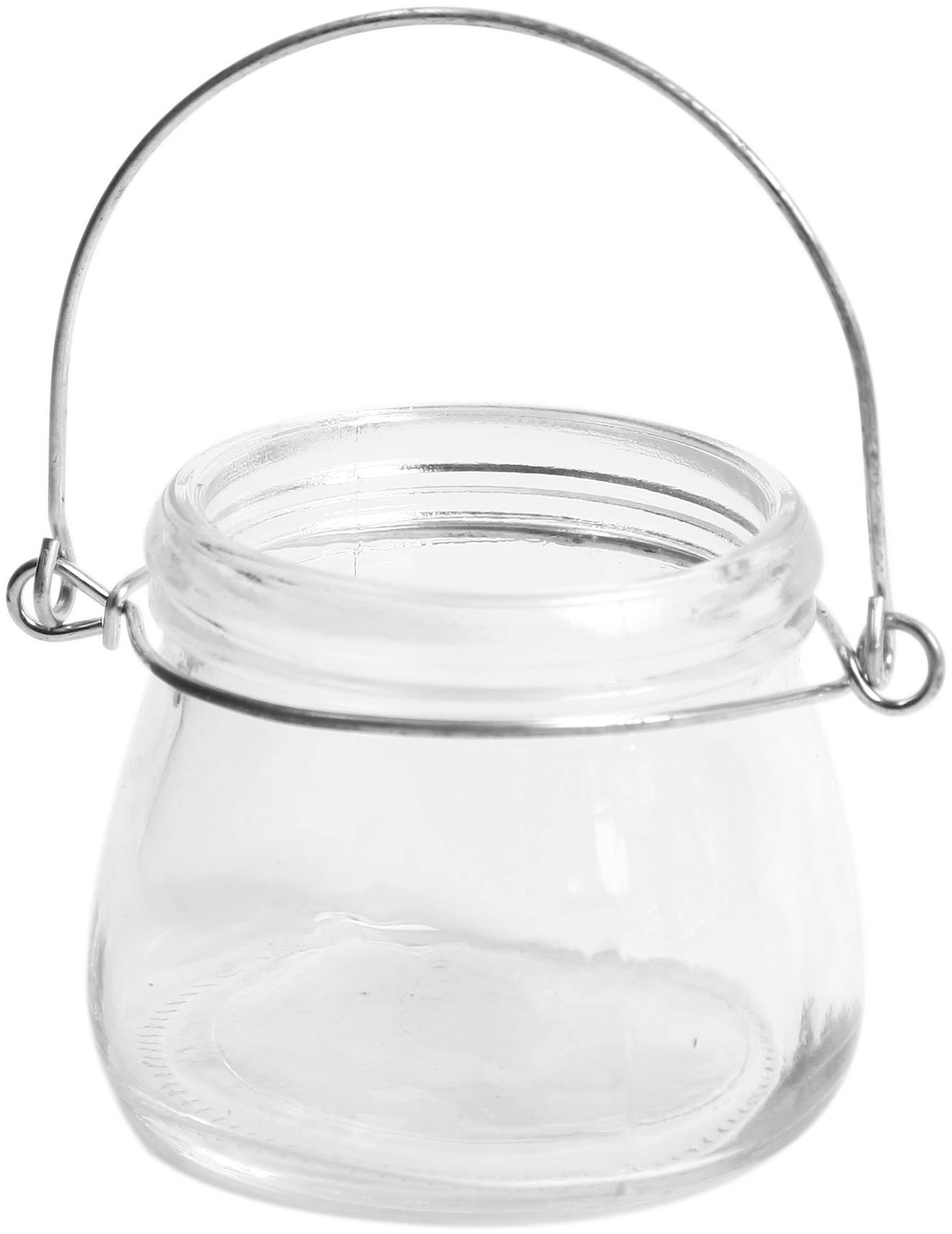 I AM CREATIVE Teelichtglas 5100.28 mit Bügel Durchmesser 7.3x6cm